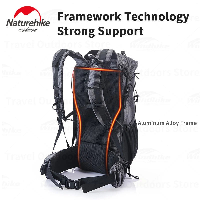 Naturehike 60+5L Waterproof Hiking Backpack – Ultralight Camping & Climbing Travel Pack