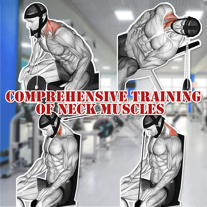 Adjustable Head & Neck Harness – Weight Lifting Strap for Neck Strength Training