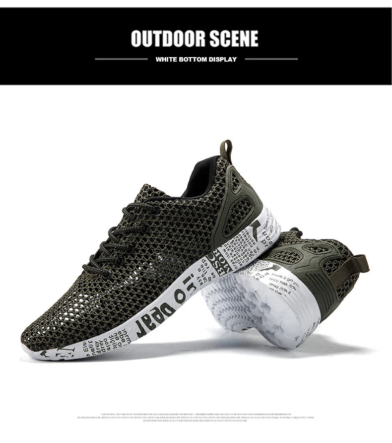 Men’s Summer Aqua Shoes – Breathable Air Mesh Water Sneakers for Beach & Sports