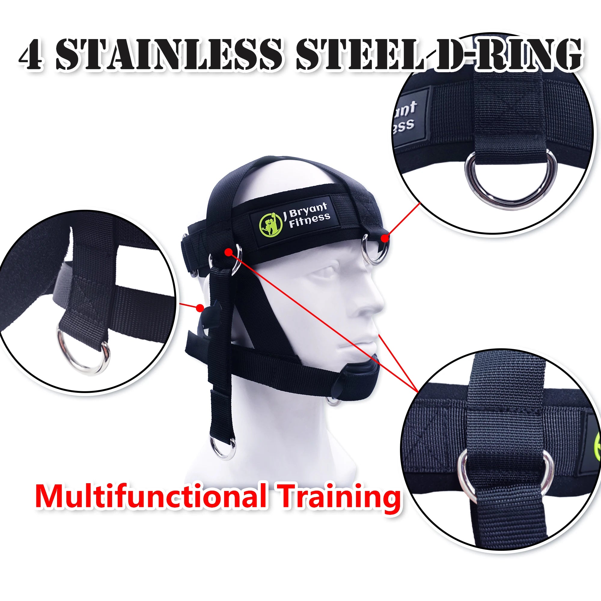 Adjustable Head & Neck Harness – Weight Lifting Strap for Neck Strength Training