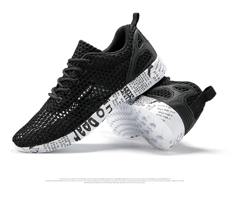 Men’s Summer Aqua Shoes – Breathable Air Mesh Water Sneakers for Beach & Sports