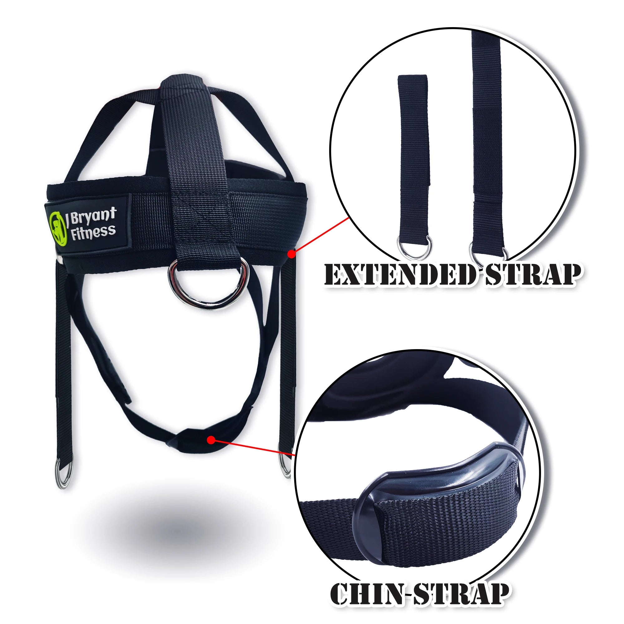Adjustable Head & Neck Harness – Weight Lifting Strap for Neck Strength Training