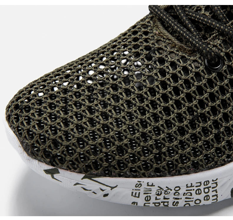 Men’s Summer Aqua Shoes – Breathable Air Mesh Water Sneakers for Beach & Sports