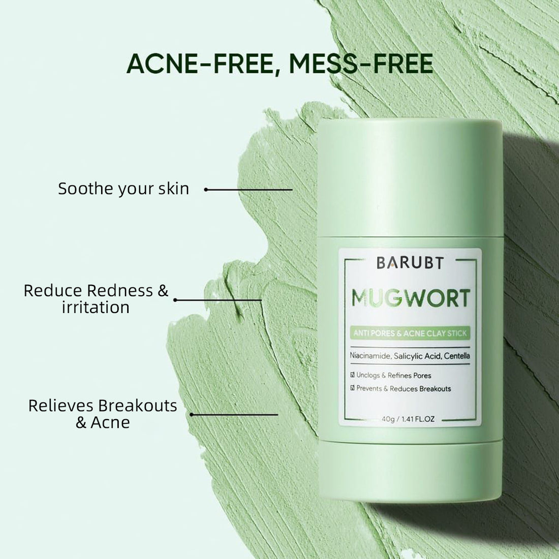 Mugwort Blackhead Removal Stick – Pore Cleansing Solid Mask for Smooth, Clear Skin