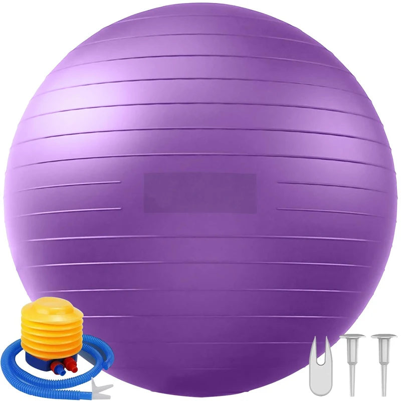 Yoga Balance Ball – 65/75/85cm for Home Fitness, Pilates & Prenatal Exercise
