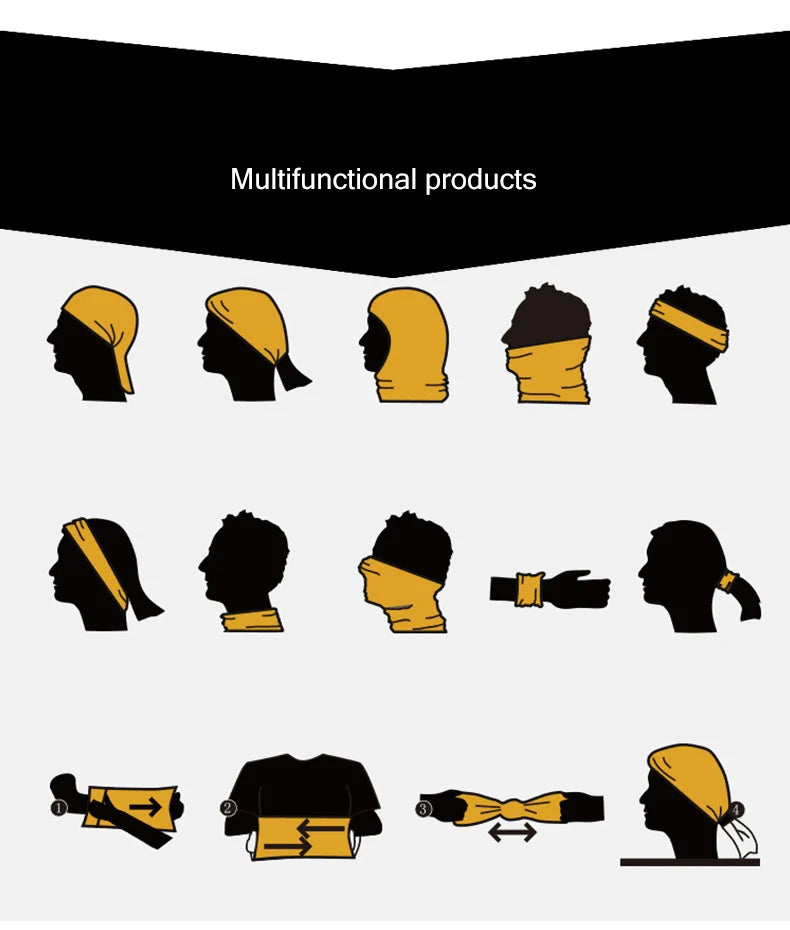 UV Protection Sports Bandana – Breathable Neck Gaiter for Cycling, Hiking & Outdoor Use