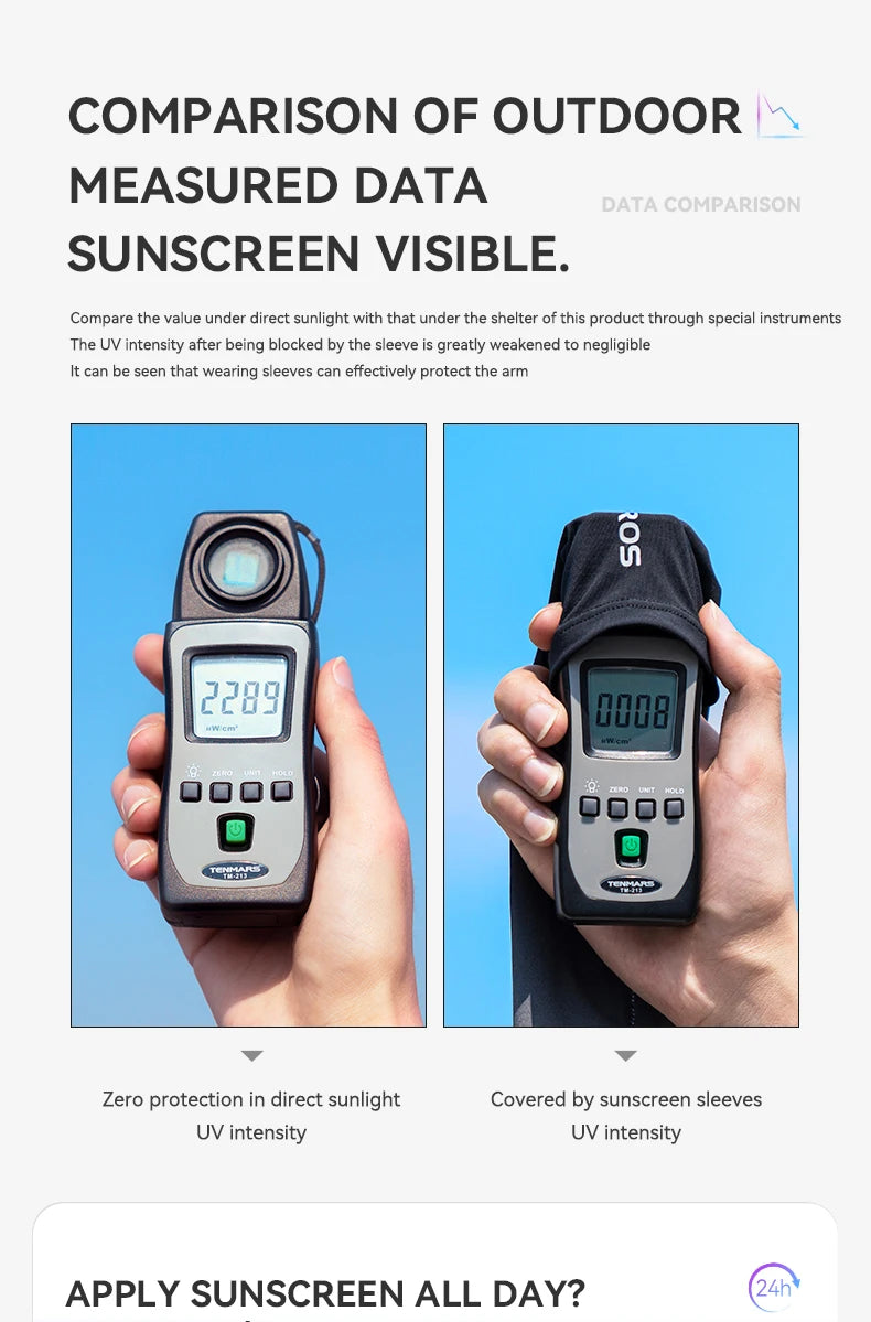 ROCKBROS Ice Silk Arm Sleeves – UV Protection for Cycling, Running & Outdoor Sports