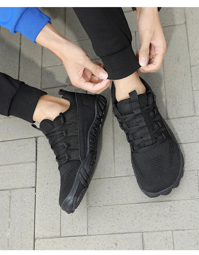 Wide-Fit Barefoot Hiking Shoes – Plus Size Outdoor & Indoor Sports Shoes for Men & Women