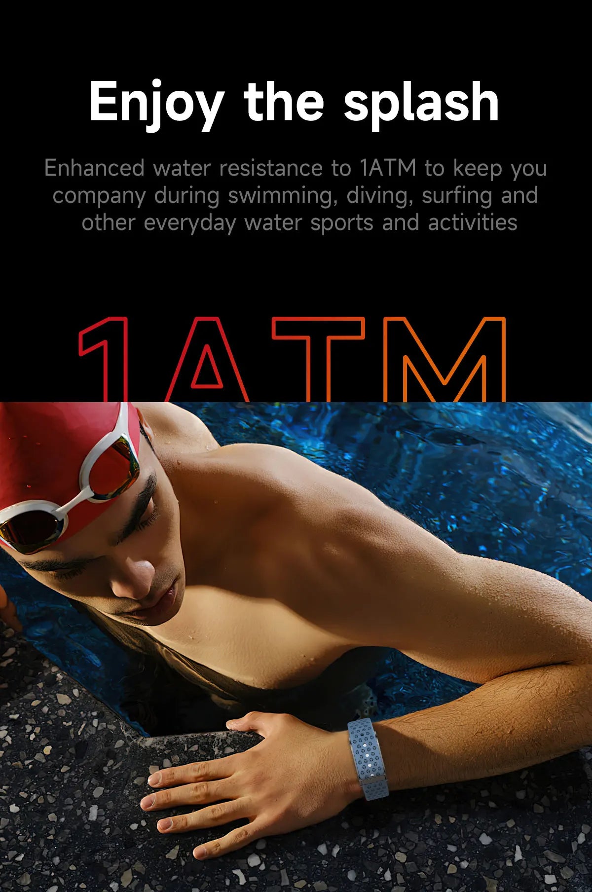 LIGE No-Screen Smartwatch for Men – Fitness Tracker, Heart Rate Monitor, 1ATM Waterproof