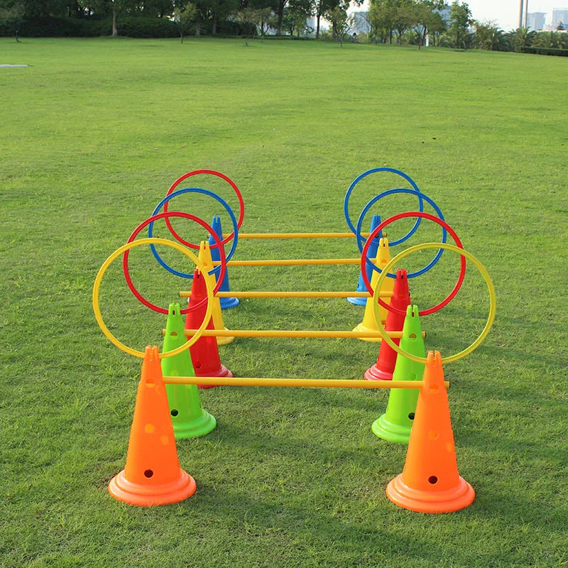 5pcs Agility Training Rings – Portable Speed & Footwork Equipment for Soccer & Sports