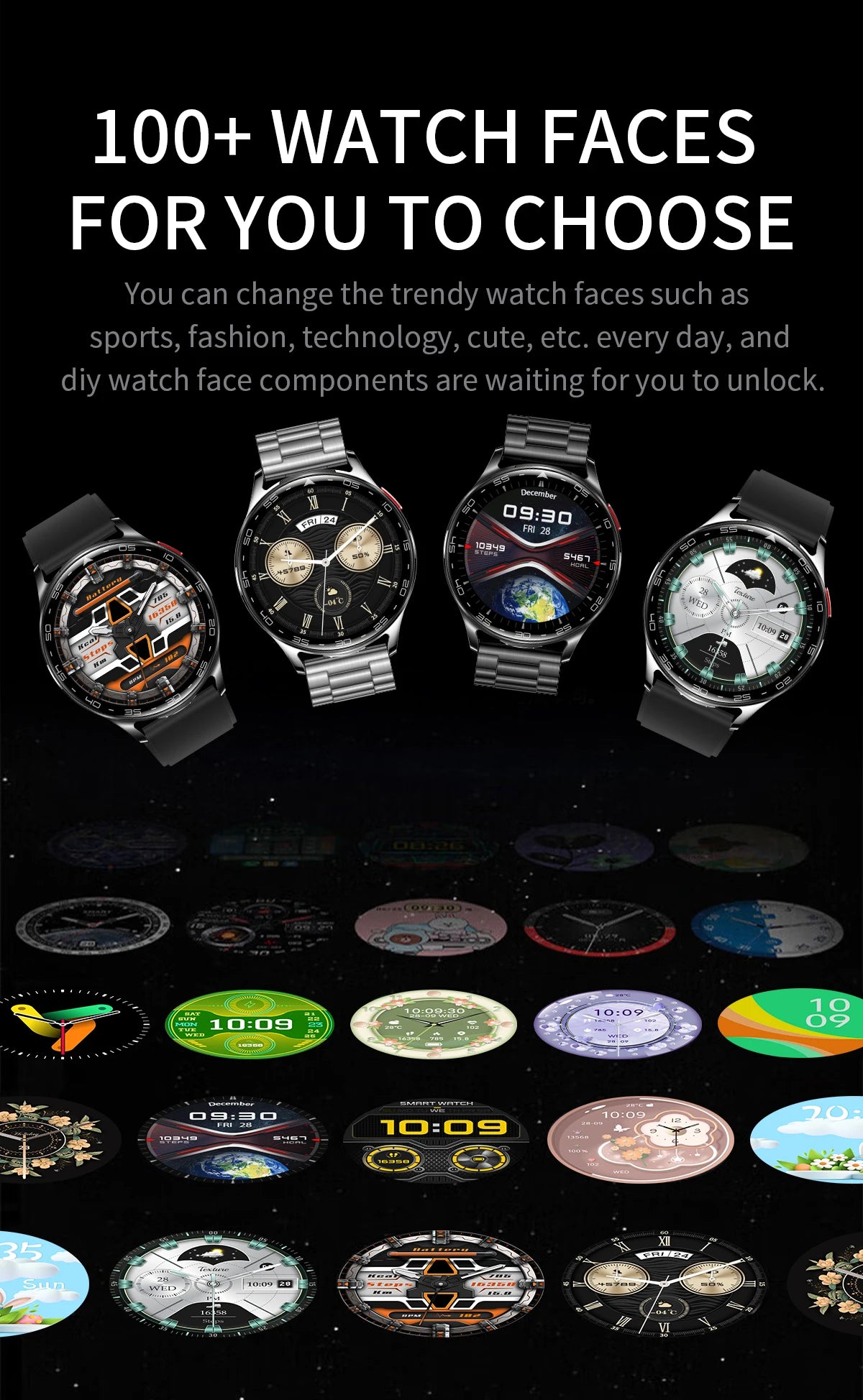 LIGE 2-in-1 Smartwatch with TWS Earbuds – Fitness Tracker with Music & Health Monitoring