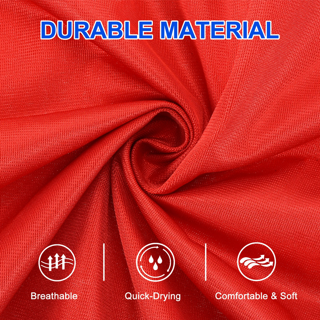 24-Pack Scrimmage Vests – Soccer Training Pinnies for Youth & Adults