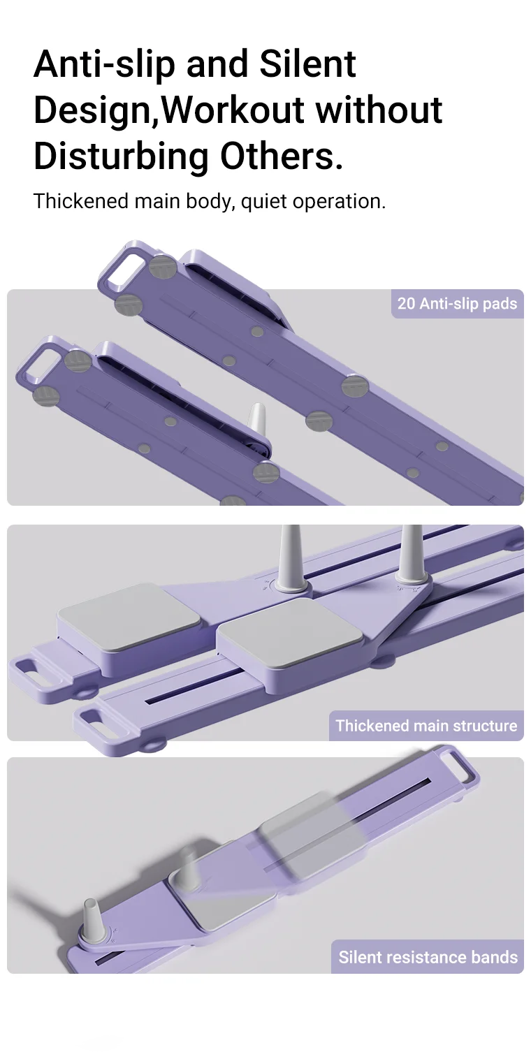 2-in-1 Abs & Ski Board – Portable Core and Leg Trainer for Home Workouts