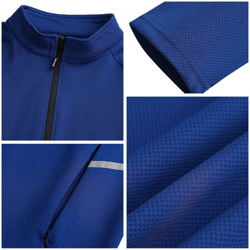 Custom Logo Men’s Full-Zip Sports Tracksuit – Team Football Training Suit (Model 8501)