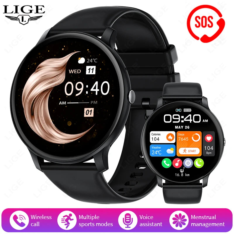 2025 Smart Watch for Men & Women – Bluetooth Call, Fitness & Health Tracker for Android & iOS