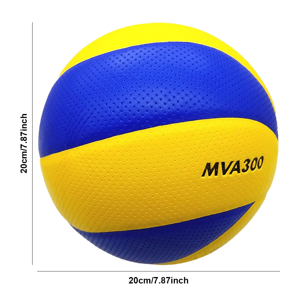 PU Leather Size 5 Volleyball – Soft Touch Ball for Indoor & Outdoor Training (MVA300 Style)