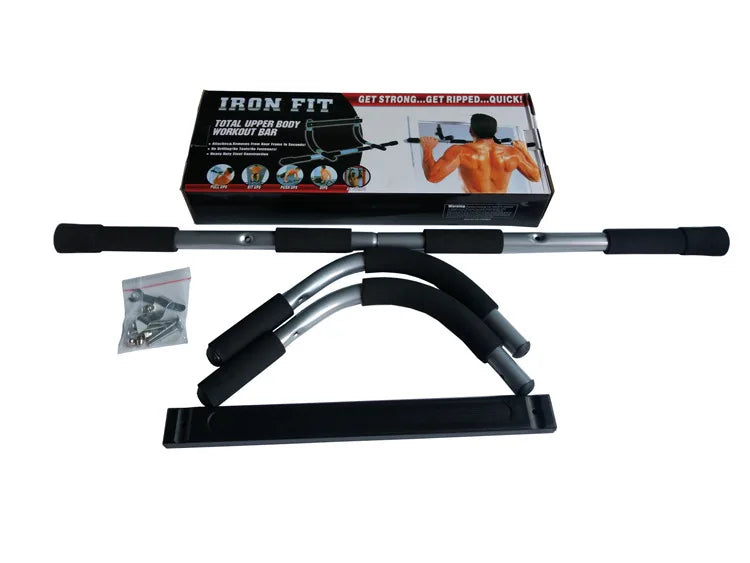 Adjustable Doorway Pull-Up Bar – Home Gym Strength Trainer with Non-Slip Grip