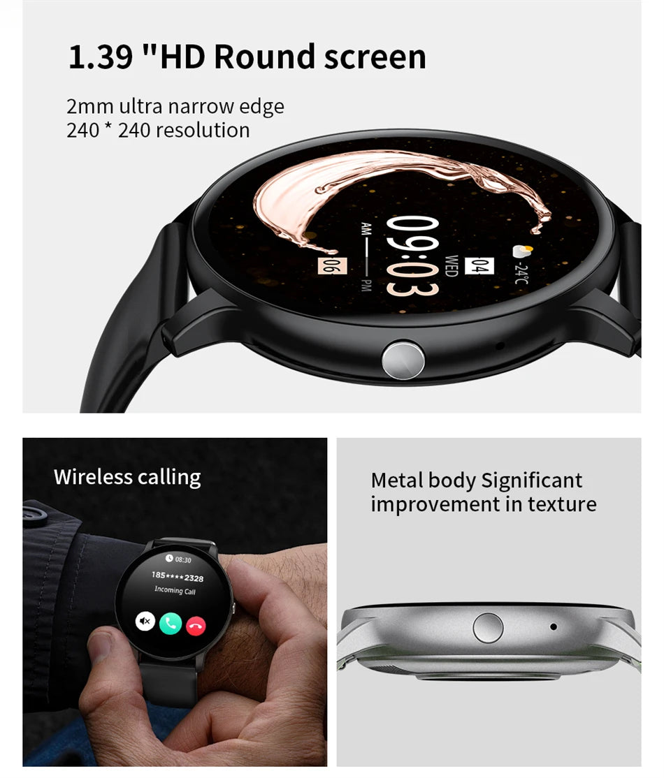 2025 Smart Watch for Men & Women – Bluetooth Call, Fitness & Health Tracker for Android & iOS
