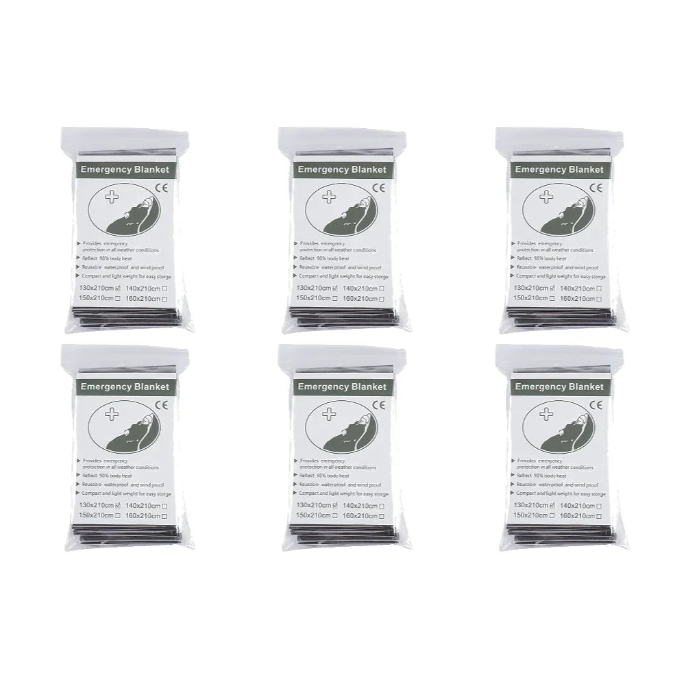 1–10PCS Emergency Thermal Blanket – Waterproof, Windproof Foil for Camping & Survival
