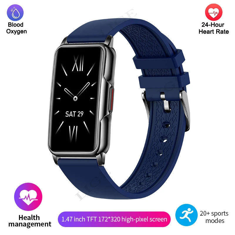 Bluetooth Smartwatch for Men & Women – Music, Fitness & Sleep Tracker with Gift Box