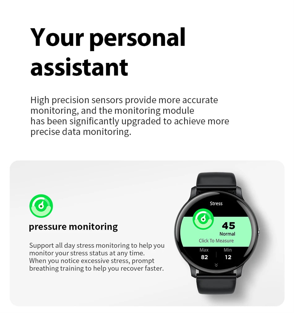 2025 Smart Watch for Men & Women – Bluetooth Call, Fitness & Health Tracker for Android & iOS