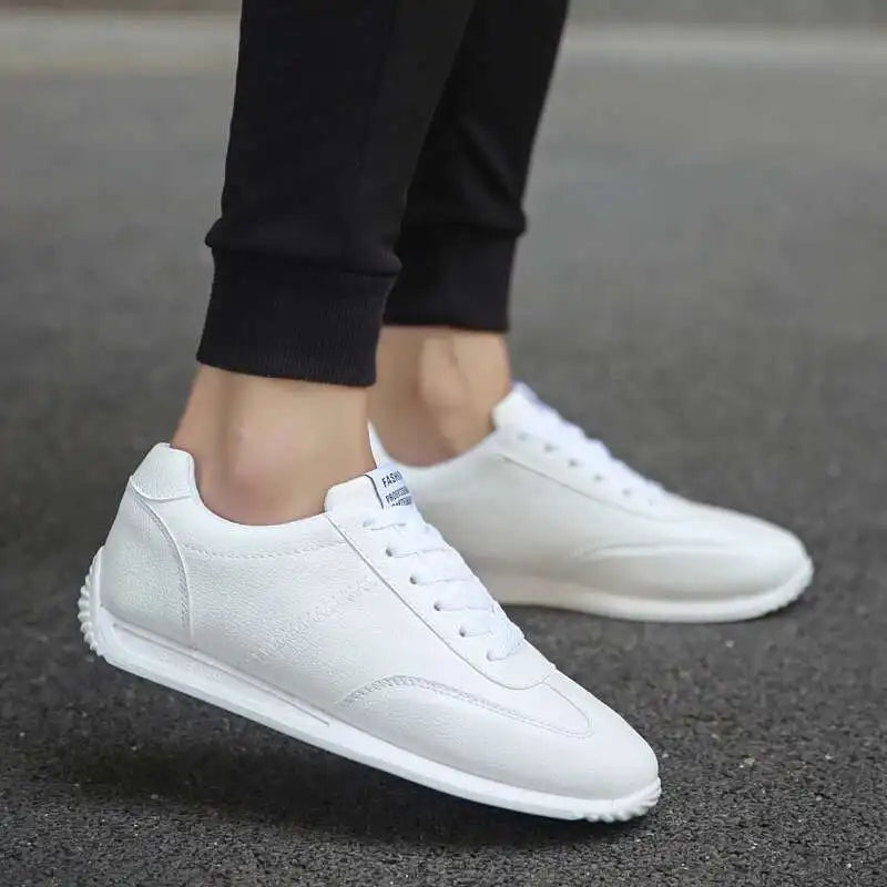 Men’s Leather Casual Sneakers – Breathable Non-Slip Italian Style Loafers