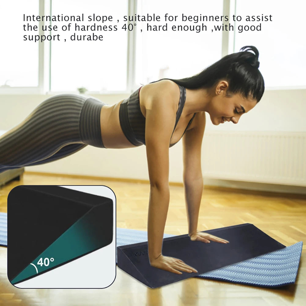 Yoga Wedge Block – Lightweight Slant Support for Stretching, Wrist & Back Relief