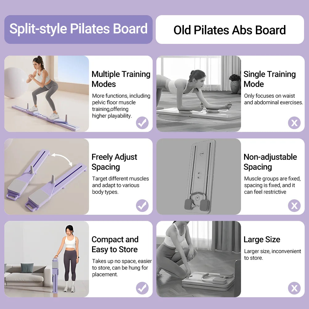 2-in-1 Abs & Ski Board – Portable Core and Leg Trainer for Home Workouts