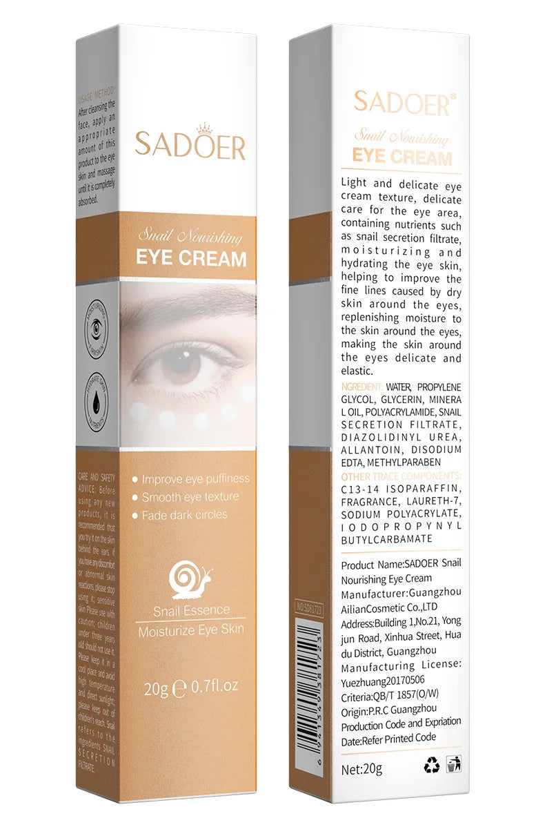 Instant Eye Cream – Anti-Aging, Dark Circles, Puffiness & Under-Eye Lifting Treatment