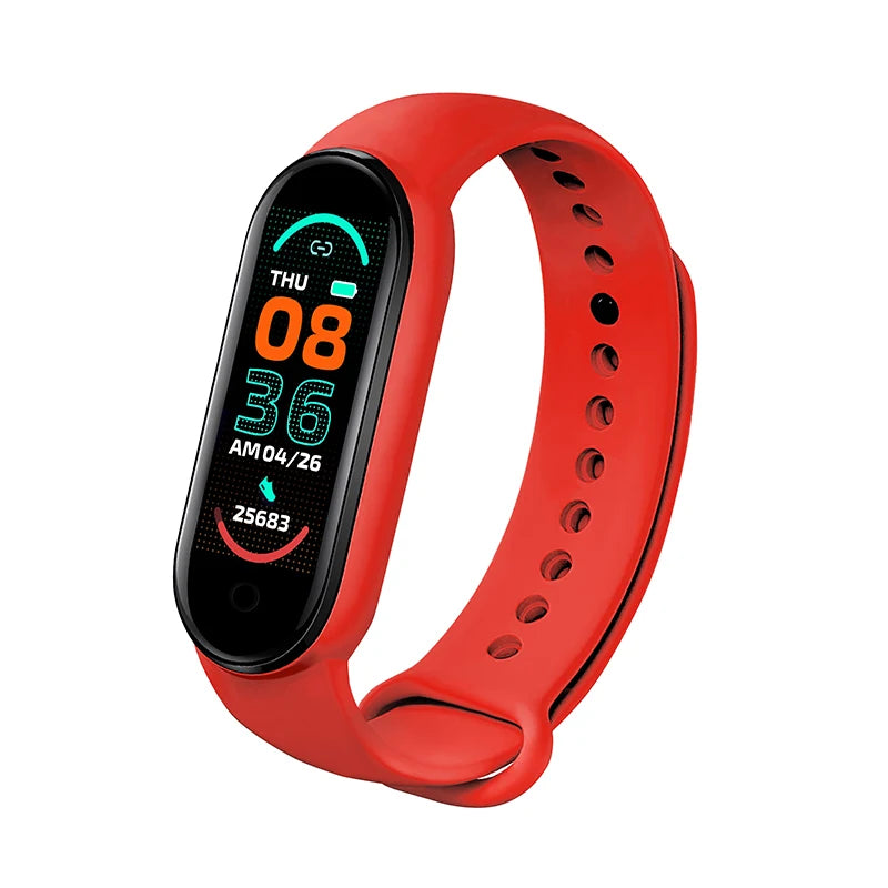 M6 Fitness Smart Watch – Waterproof Health Tracker for Men & Women