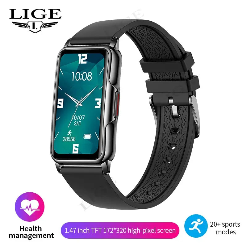LIGE Women’s Smart Watch – Bluetooth Call, Fitness Tracker, IP67 Waterproof Touchscreen