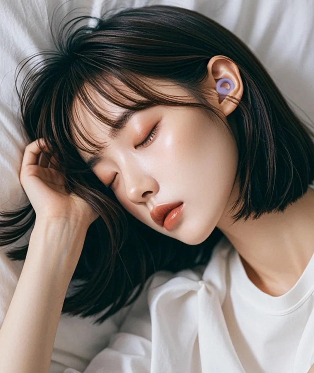 Silicone Noise-Canceling Earplugs – Soft, Waterproof Soundproof Ear Protectors for Sleep & Swimming