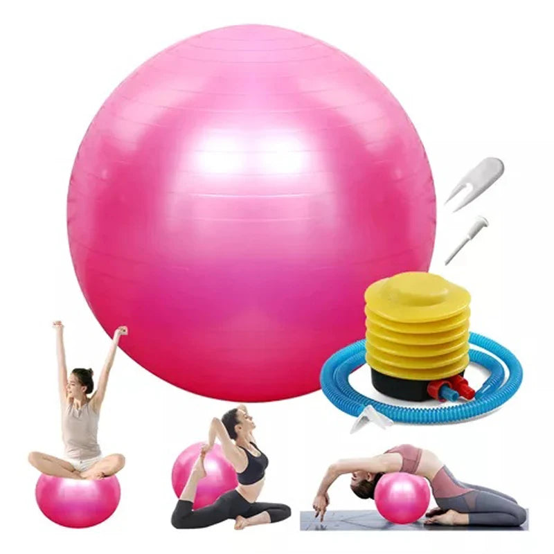 Yoga Balance Ball – 65/75/85cm for Home Fitness, Pilates & Prenatal Exercise