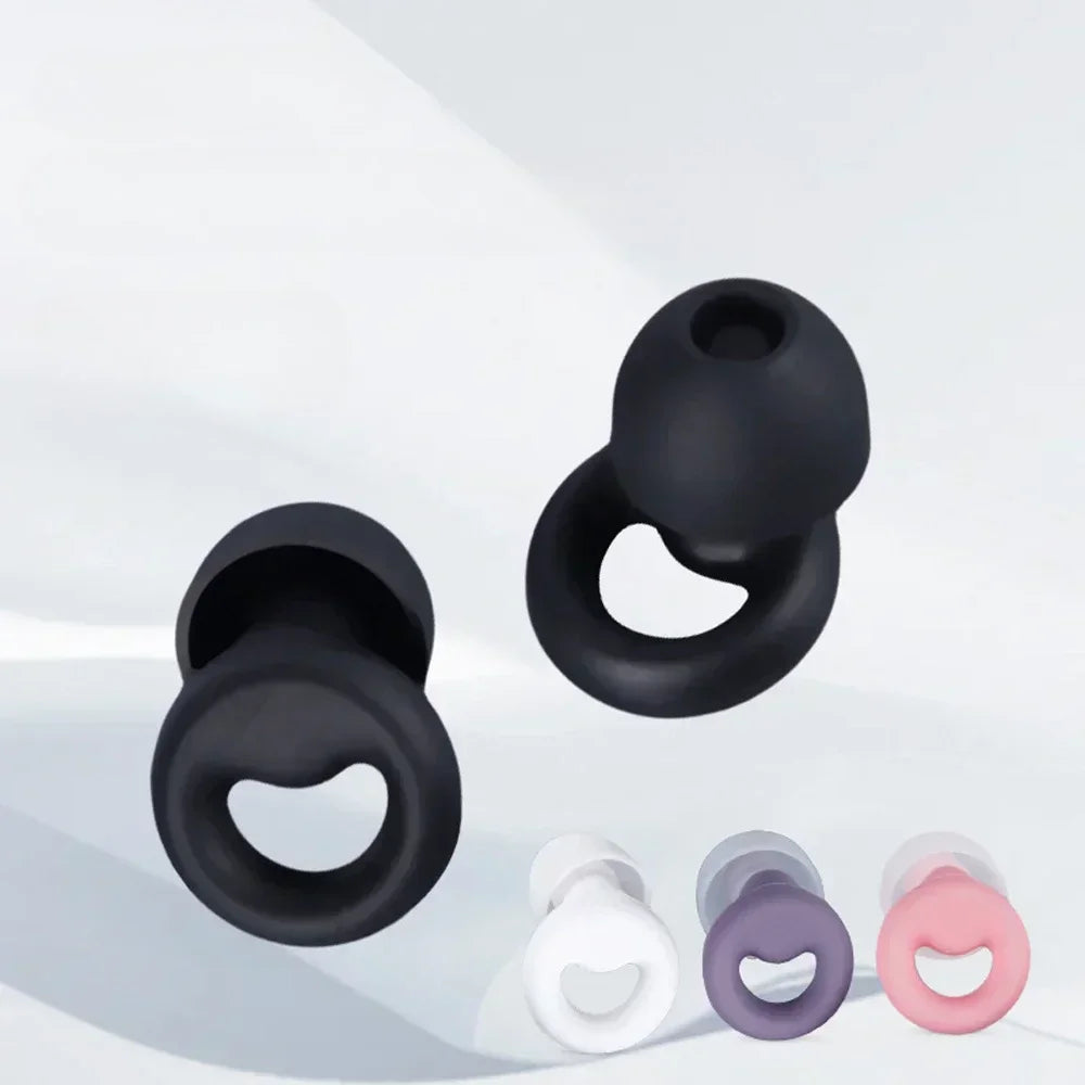Silicone Noise-Canceling Earplugs – Soft, Waterproof Soundproof Ear Protectors for Sleep & Swimming