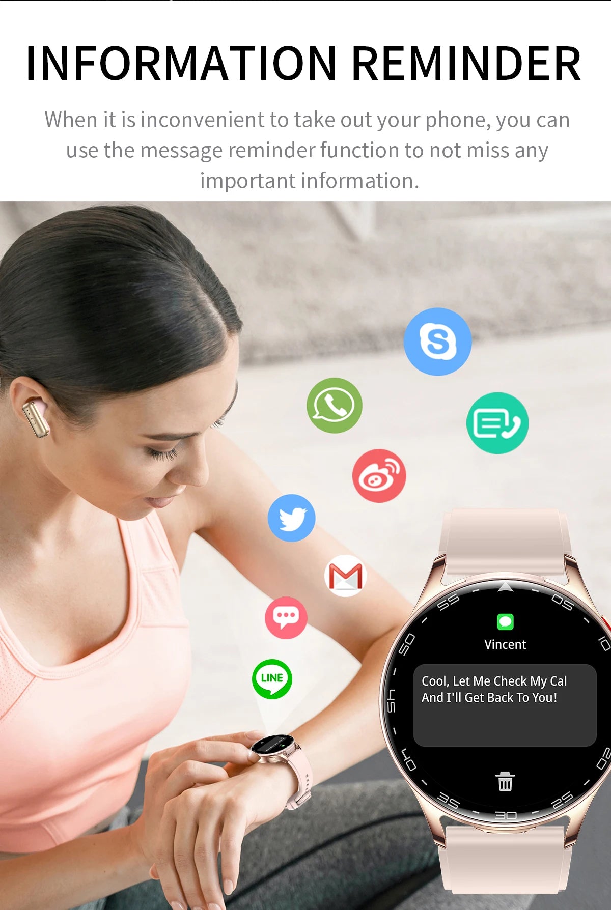 LIGE 2-in-1 Smartwatch with TWS Earbuds – Fitness Tracker with Music & Health Monitoring