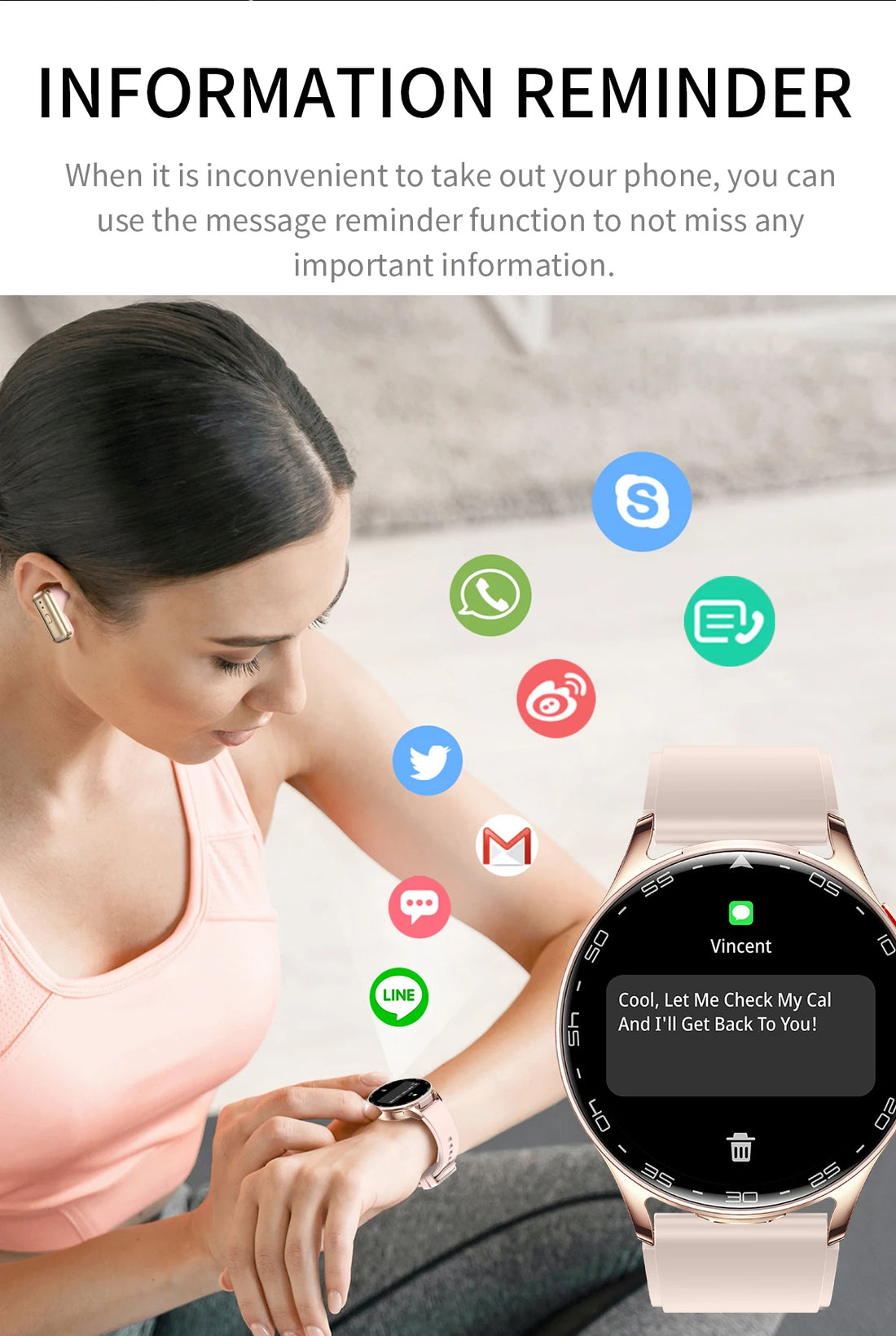 LIGE 2-in-1 Smartwatch with TWS Earbuds – Fitness Tracker with Music & Health Monitoring
