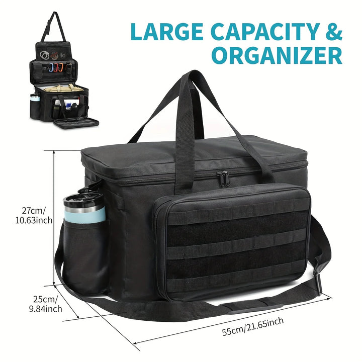 Police Duty Patrol Bag – Water-Resistant Front Seat Organizer for Law Enforcement Gear