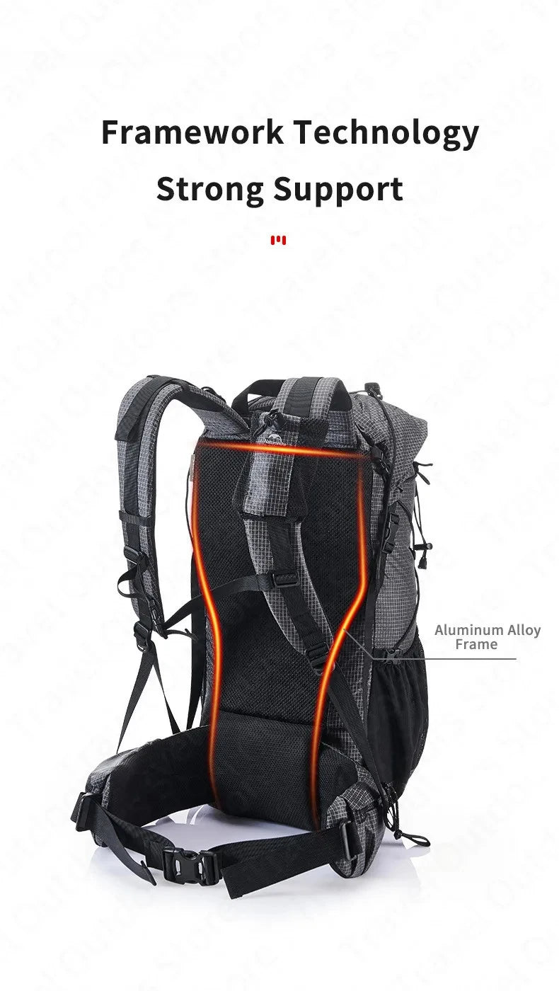 Naturehike 60+5L Waterproof Hiking Backpack – Ultralight Camping & Climbing Travel Pack