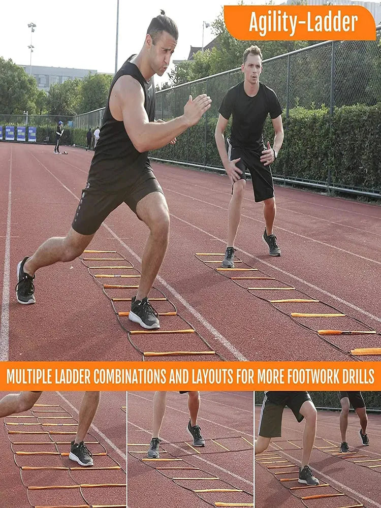 Dual-Purpose Agility Ladder – Speed & Footwork Training for Soccer and Sports