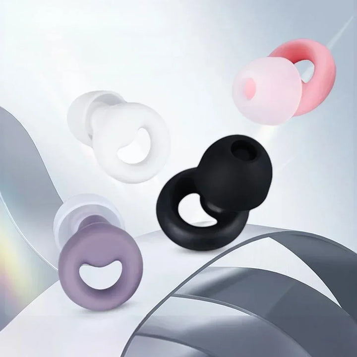 Silicone Noise-Canceling Earplugs – Soft, Waterproof Soundproof Ear Protectors for Sleep & Swimming