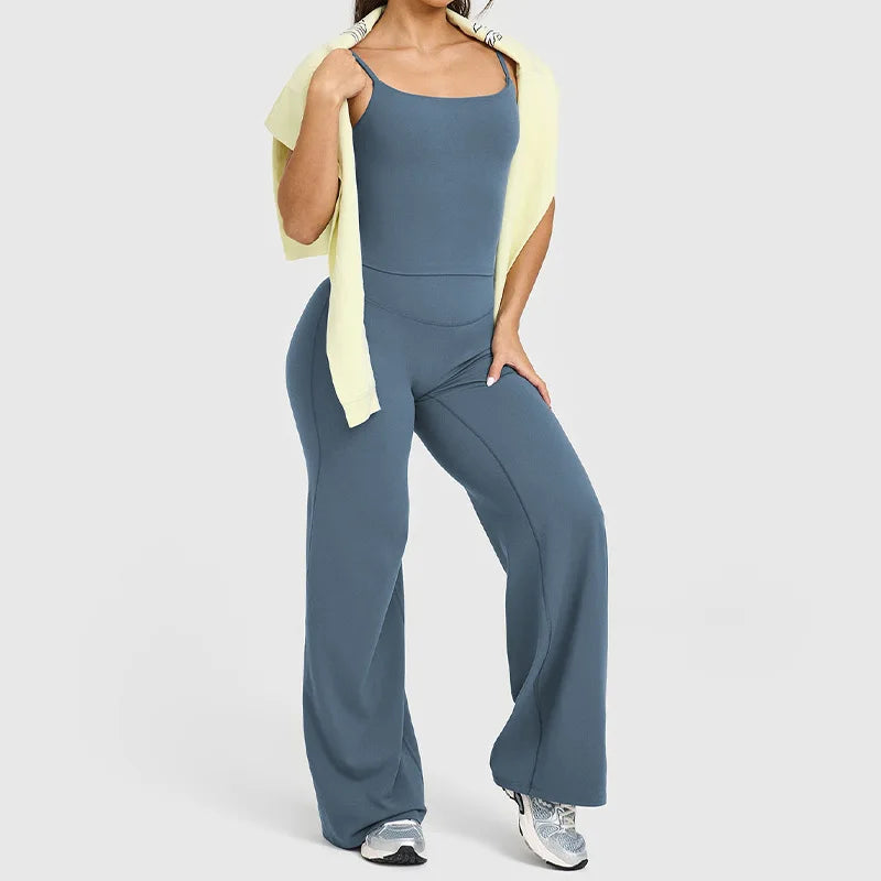 Women’s High-Waist Wide-Leg Yoga Pants – Breathable, Loose Fit, Hip-Lifting Fitness Trousers