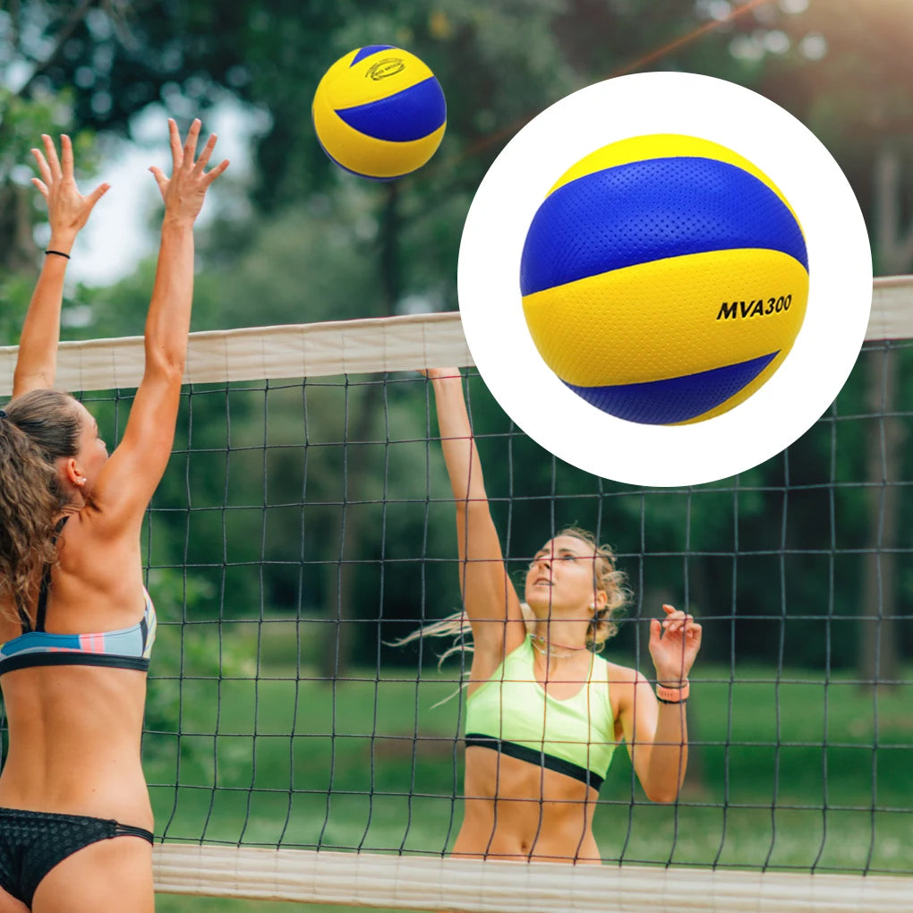 PU Leather Size 5 Volleyball – Soft Touch Ball for Indoor & Outdoor Training (MVA300 Style)