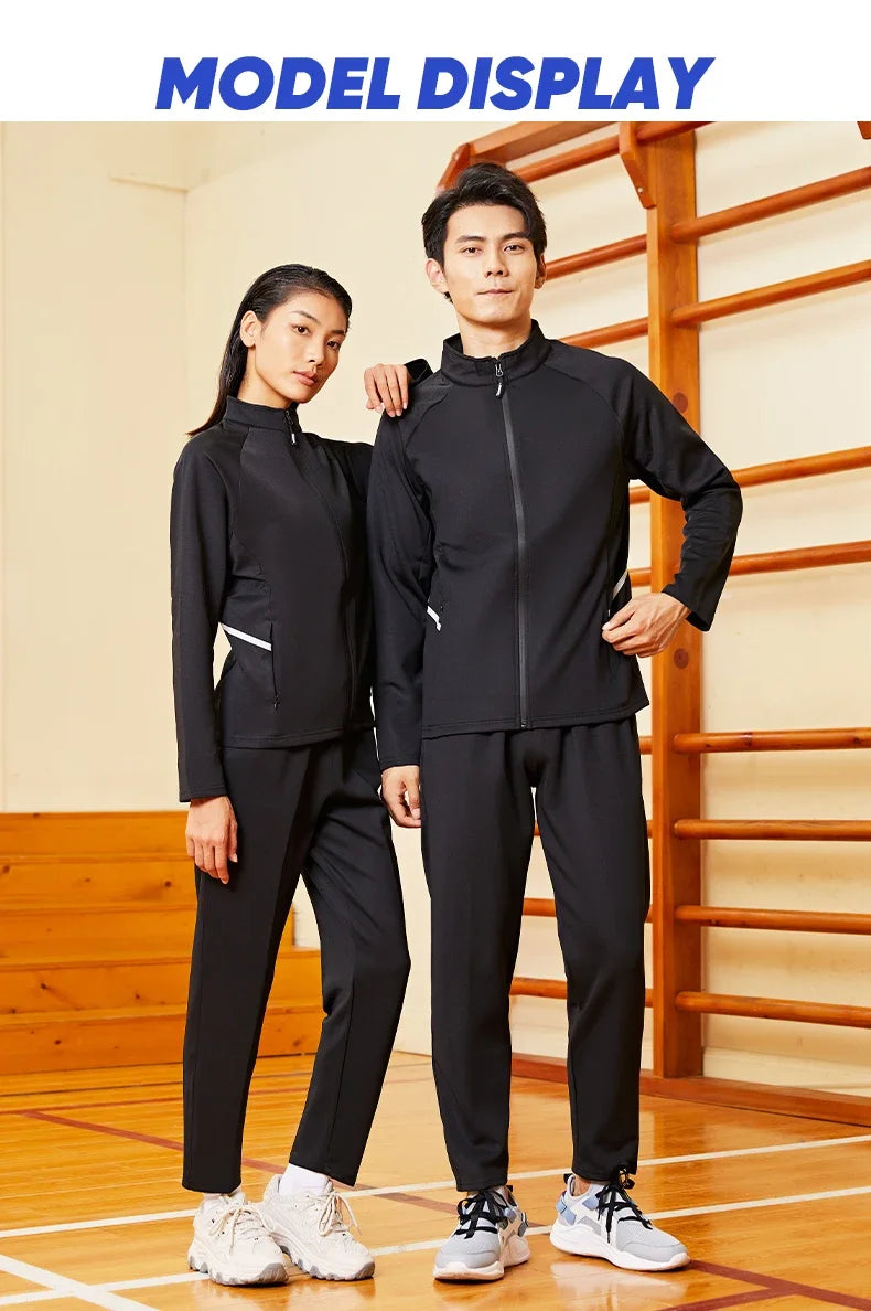 Custom Logo Men’s Full-Zip Sports Tracksuit – Team Football Training Suit (Model 8501)