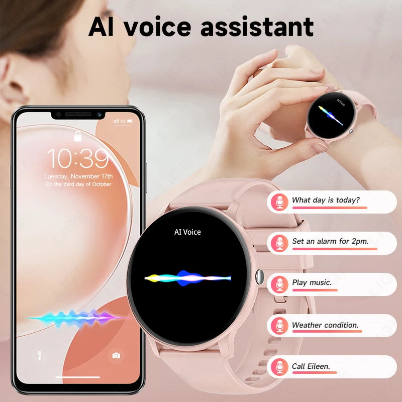 2025 Smart Watch for Men & Women – Bluetooth Call, Fitness & Health Tracker for Android & iOS