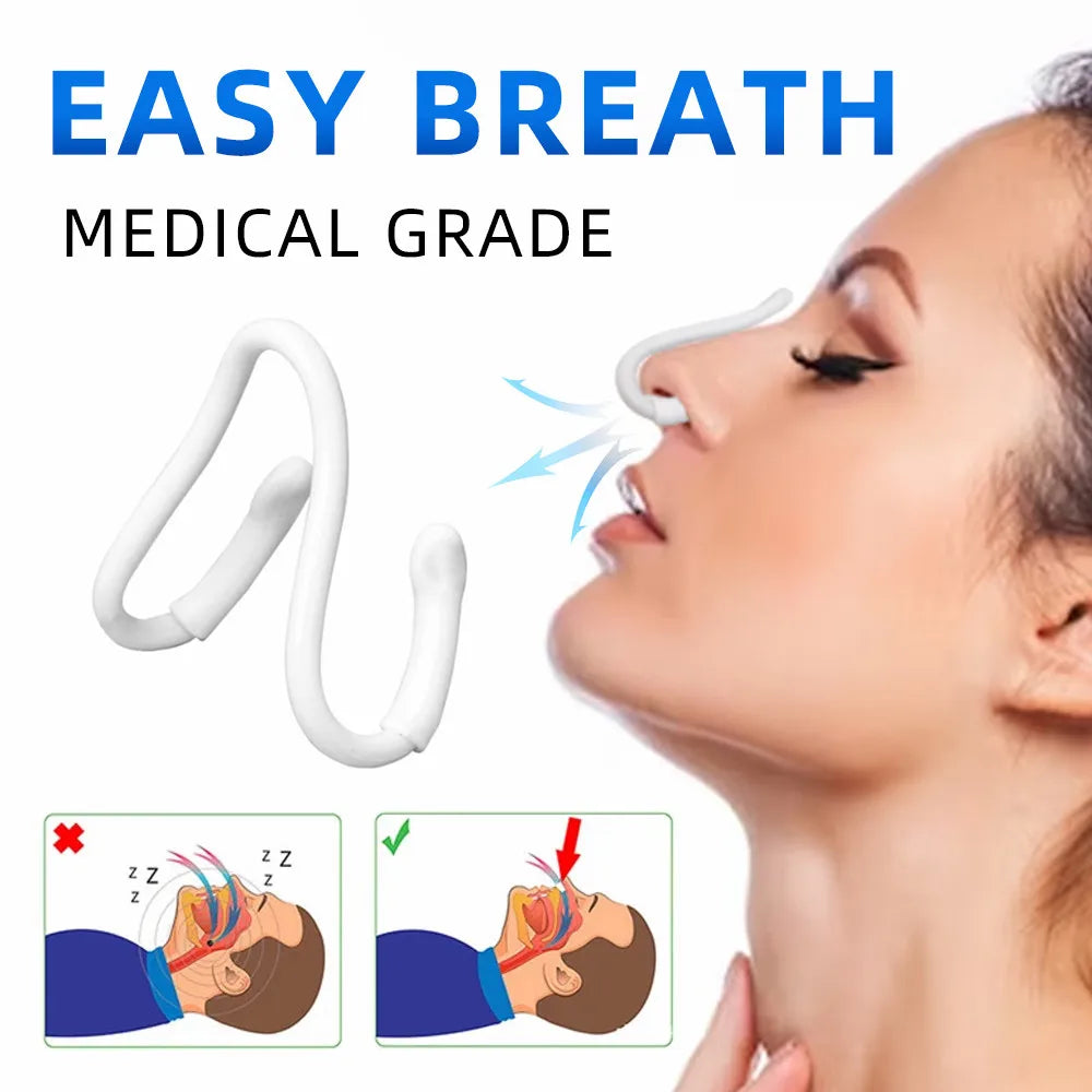 Silicone Nasal Dilator – Anti-Snoring Nose Clip for Easier Breathing & Better Sleep