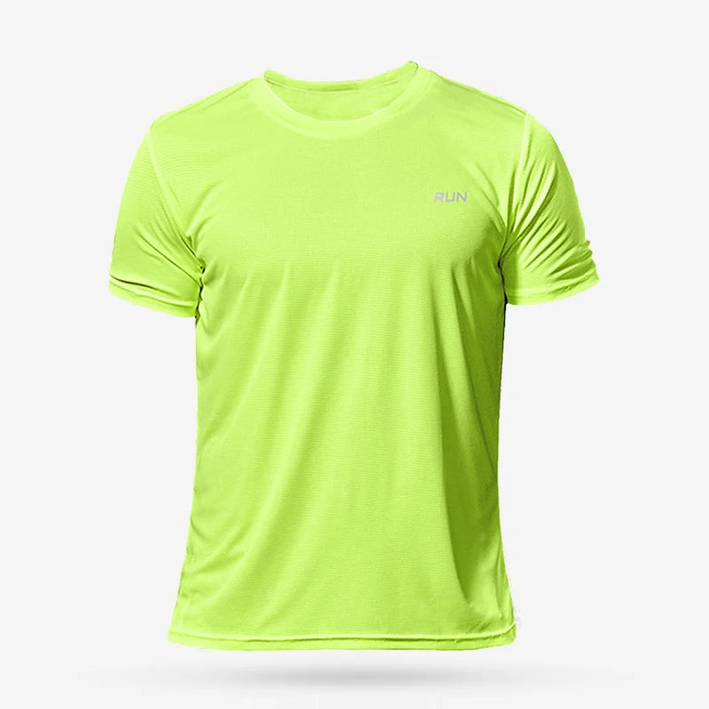 Men’s Quick-Dry Sports T-Shirt – Compression Workout & Running Jersey for Gym, Soccer, Jogging