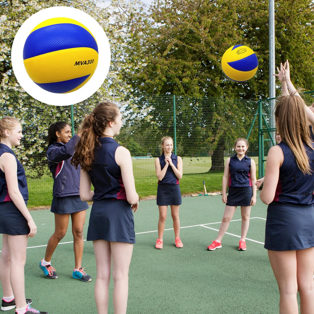 PU Leather Size 5 Volleyball – Soft Touch Ball for Indoor & Outdoor Training (MVA300 Style)