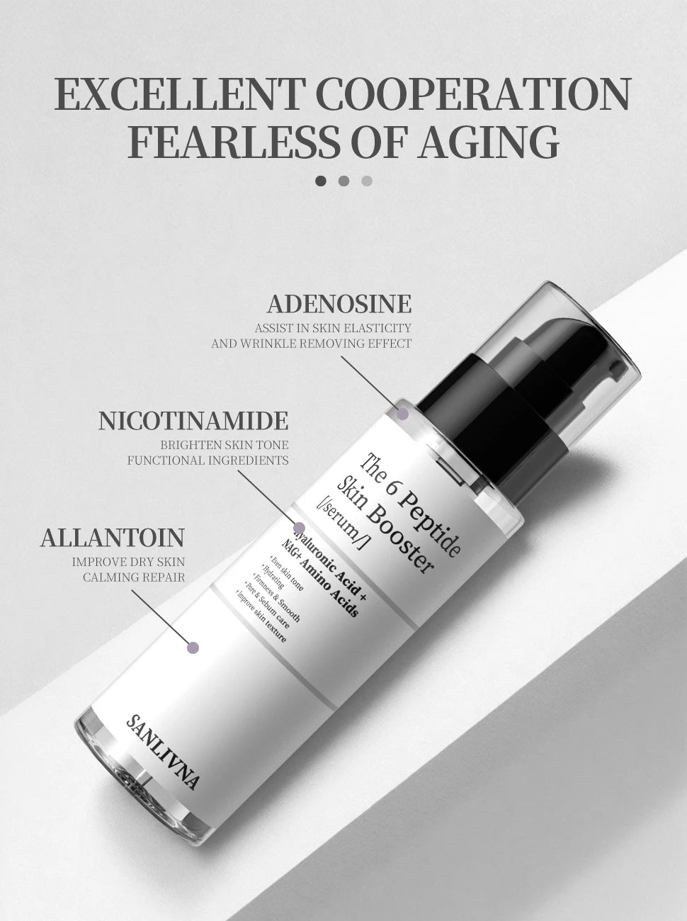 6 Peptide Essence Facial Skin Care Set – Collagen Boost, Anti-Aging & Hydration