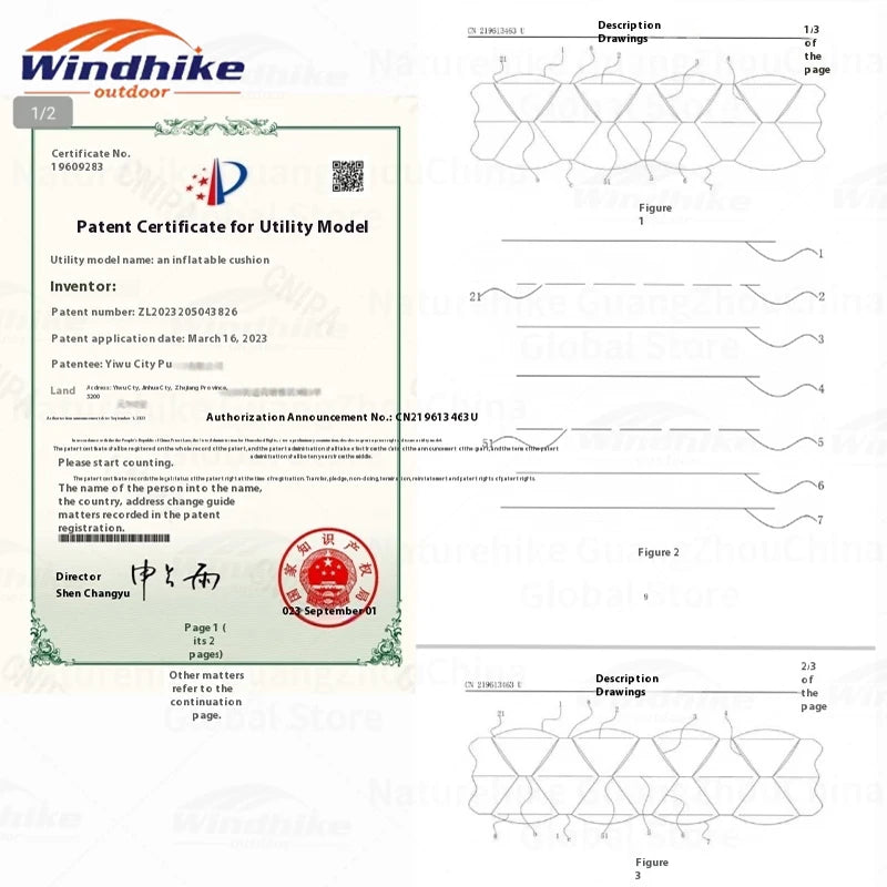 Windhike Inflatable Sleeping Pad – Ultralight Thermal Camping Mattress with R7.5/R4.2 Insulation