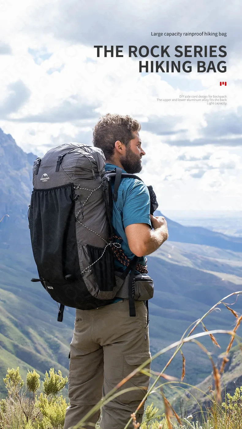 Naturehike 60+5L Waterproof Hiking Backpack – Ultralight Camping & Climbing Travel Pack